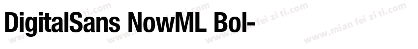 DigitalSans NowML Bol字体转换
